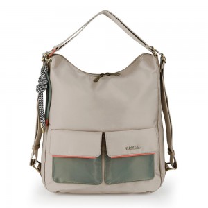 Gabol 605336 NAYADE Γυναικεία Τσάντα Ώμου-Backpack Μπεζ Τσάντες