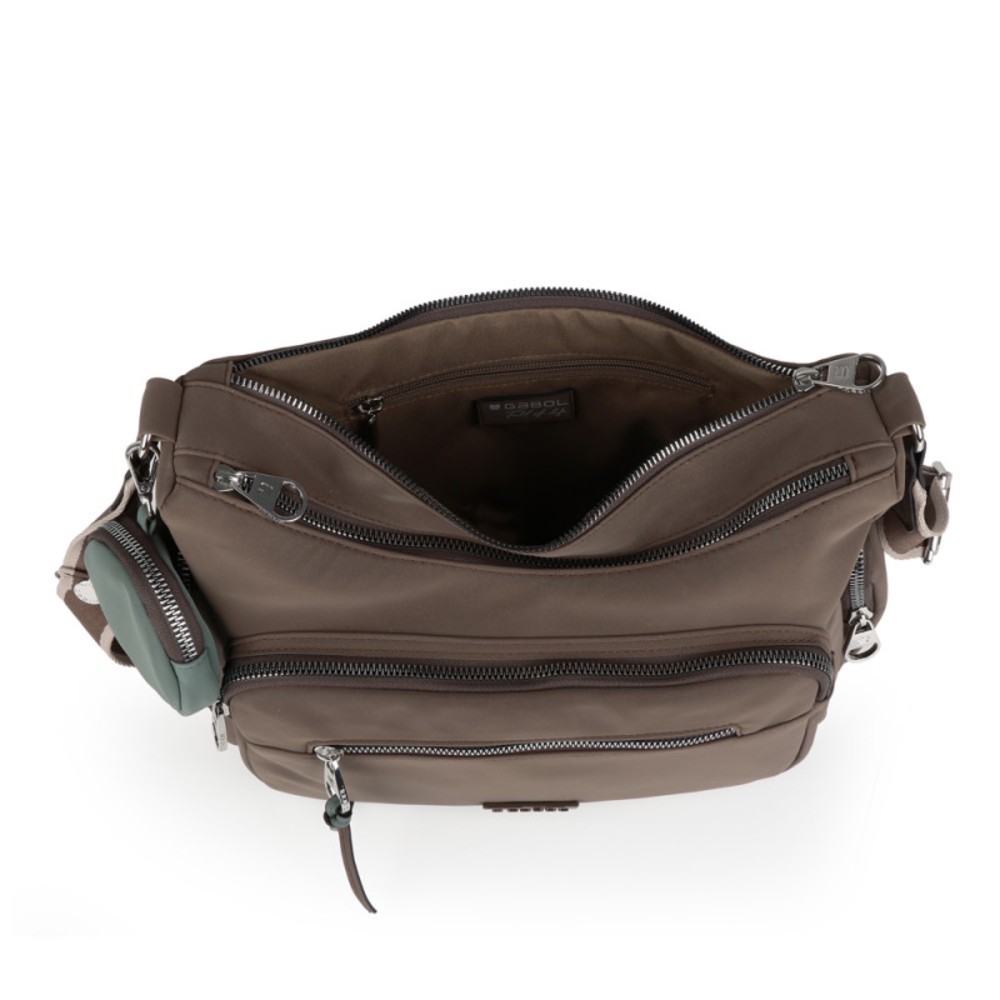 Gabol 605514 VALLE Cross Bodybag Γυναικεία Τσάντα Χιαστή Καφέ Τσάντες