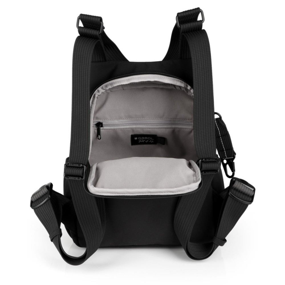 Gabol 605845 ECLIPSE Backpack Γυναικεία Τσάντα Πλάτης Μαύρη Τσάντες