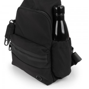 Gabol 605845 ECLIPSE Backpack Γυναικεία Τσάντα Πλάτης Μαύρη Τσάντες