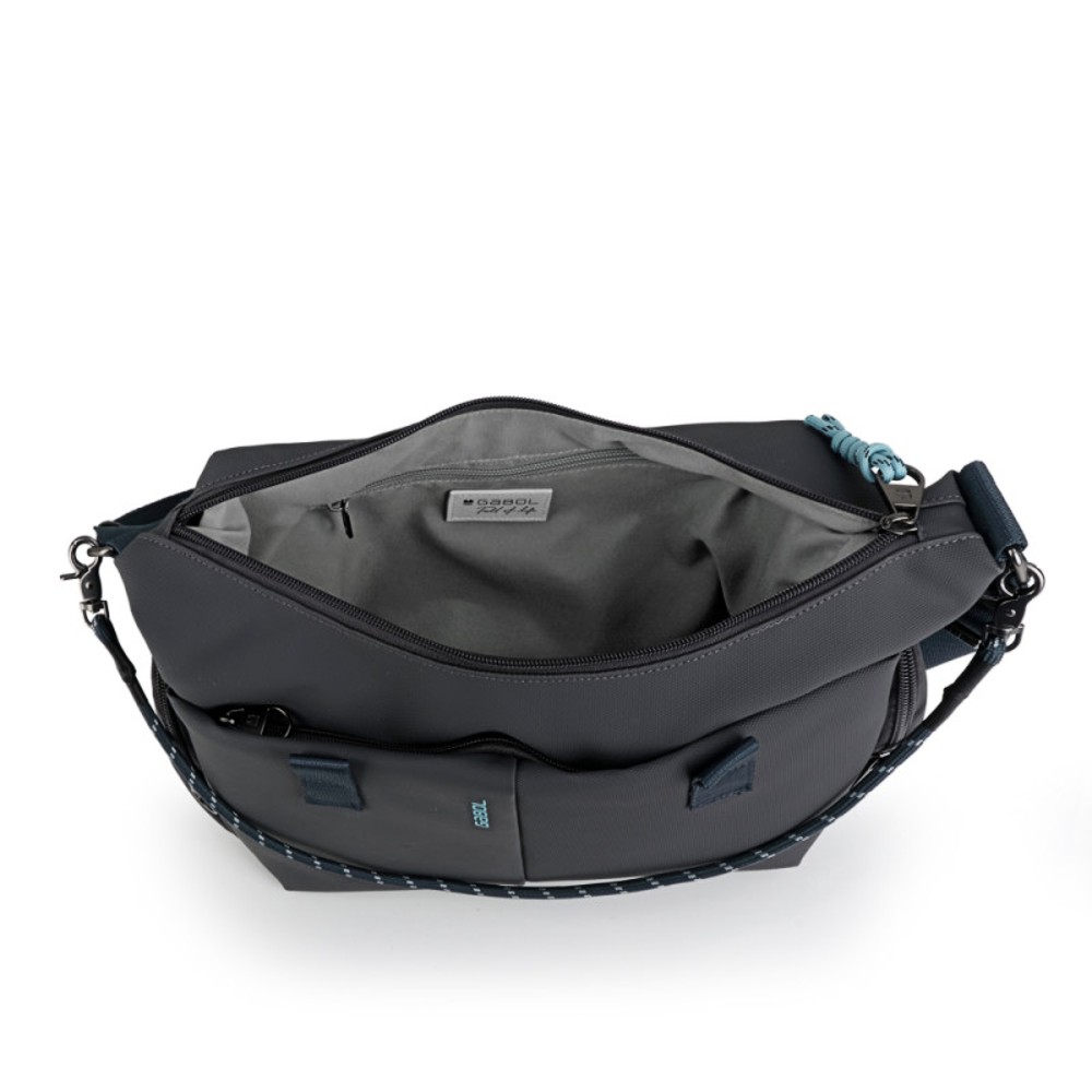 Gabol 606120 ONDA Cross Bodybag Γυναικεία Τσάντα Ώμου/Χιαστή Γκρι Τσάντες