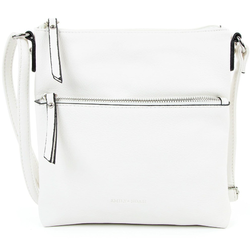 Emily & Noah 61720-300 Γυναικεία Τσάντα Χιαστή Λευκό Τσάντες