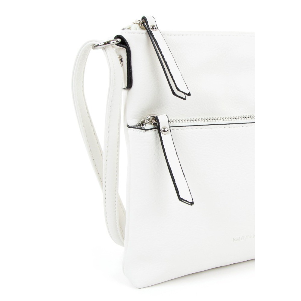 Emily & Noah 61720-300 Γυναικεία Τσάντα Χιαστή Λευκό Τσάντες