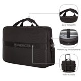 Wenger 653299 Briefcase Επαγγελματική Τσάντα Ώμου / Χειρός 16" Μαύρη 6