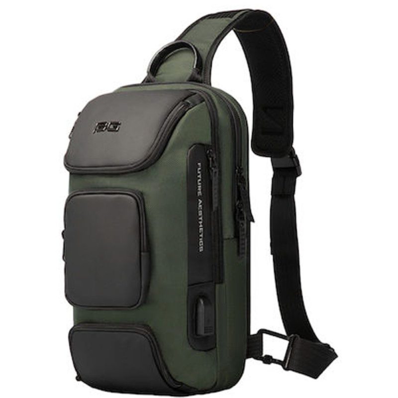Bange Cross Bodybag/Ανδρική Τσάντα Στήθους 7086 Χακί Bange