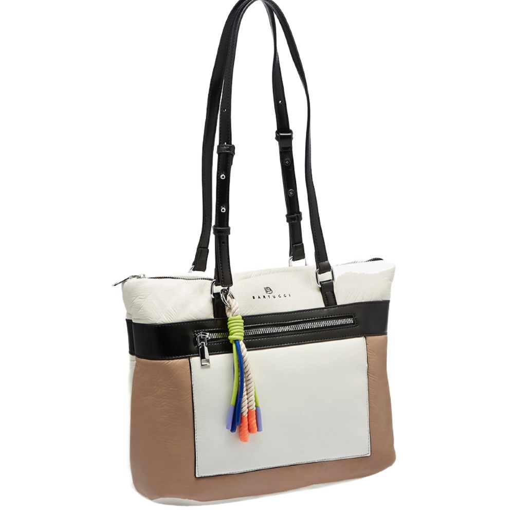 Bartuggi 718-23308 Γυναικεία Τσάντα Ώμου Μπεζ Τσάντες