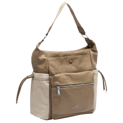Bartuggi 718-24009 Women's Shoulder Bag Beige