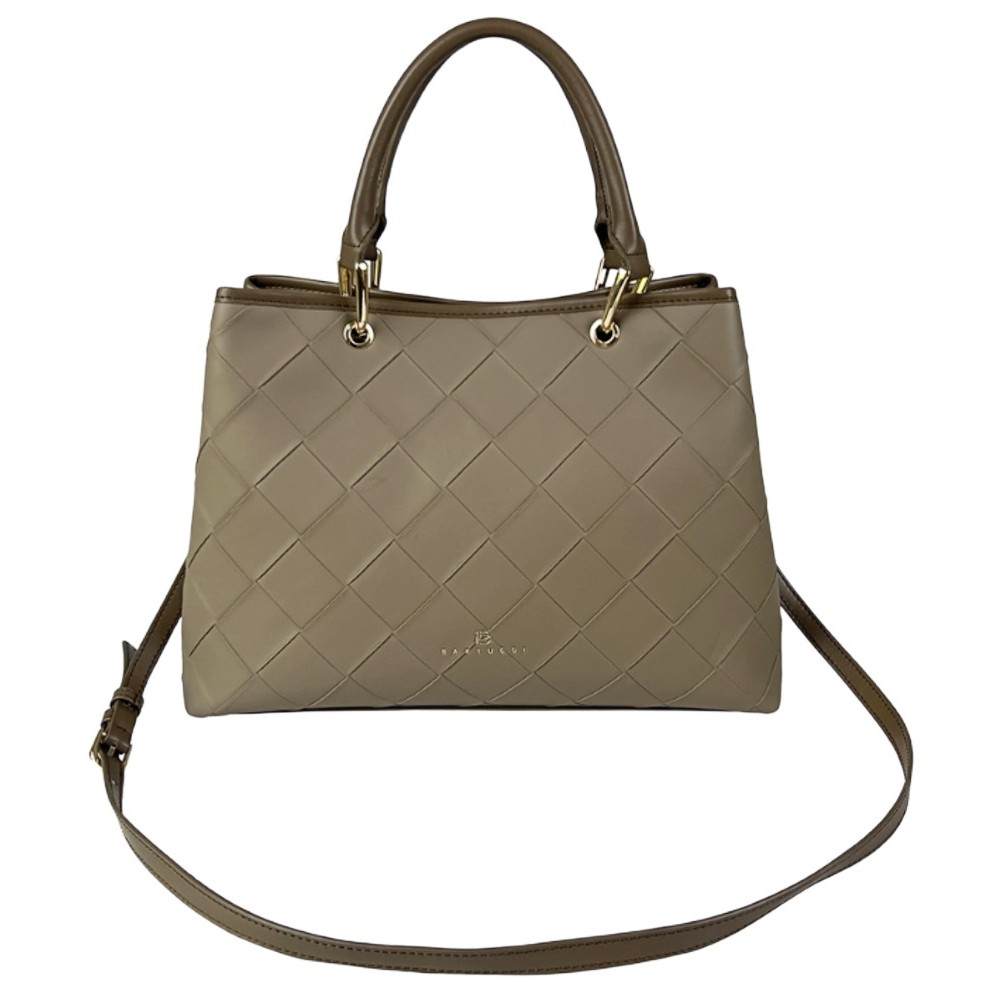 Bartuggi 718-35912 Women's Hand / Shoulder Bag Taupe Bags