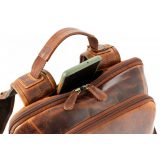 KION 729116 Kara Δερμάτινο Σακίδιο Πλάτης Backpack καφέ 2