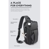 Bange Cross Bodybag/Ανδρική Τσάντα Στήθους 7566 Μαύρη 6