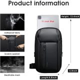 Bange Cross Bodybag/Ανδρική Τσάντα Στήθους 7566 Μαύρη 5