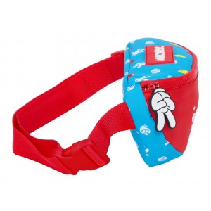 Safta 812333911 Mickey Mouse Παιδική Τσάντα Μέσης Μπλε-Κόκκινο