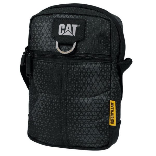 CAT 84059-661 Ανδρική Τσάντα Ώμου / Χιαστί Μαύρη