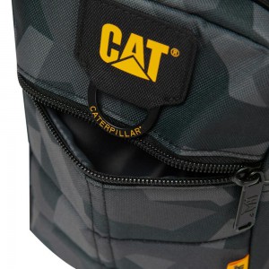 CAT 84059-696 Men's Shoulder/Crossbody Bag in Fractal Camo Olive Bags