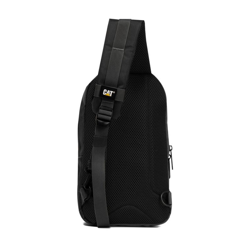 CAT 84932-01 Cross Bodybag/Ανδρική Τσάντα Στήθους Μαύρη Τσάντες