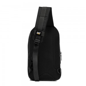 CAT 84932-01 Cross Bodybag/Ανδρική Τσάντα Στήθους Μαύρη Τσάντες