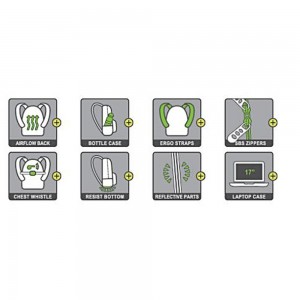 Polo 9-01-059-6400 Backpack Pins / Τσάντα Πλάτης Χακί Bags