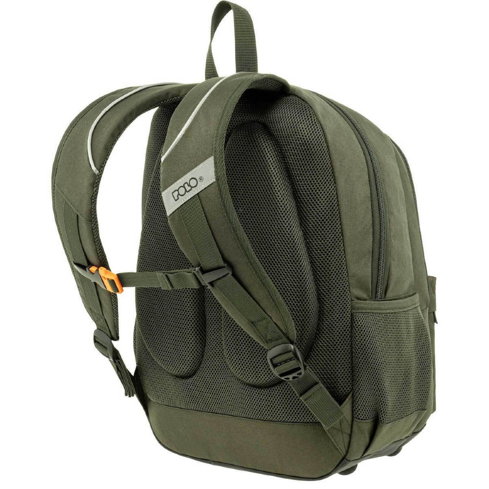 Polo 9-01-059-6400 Backpack Pins / Τσάντα Πλάτης Χακί Bags