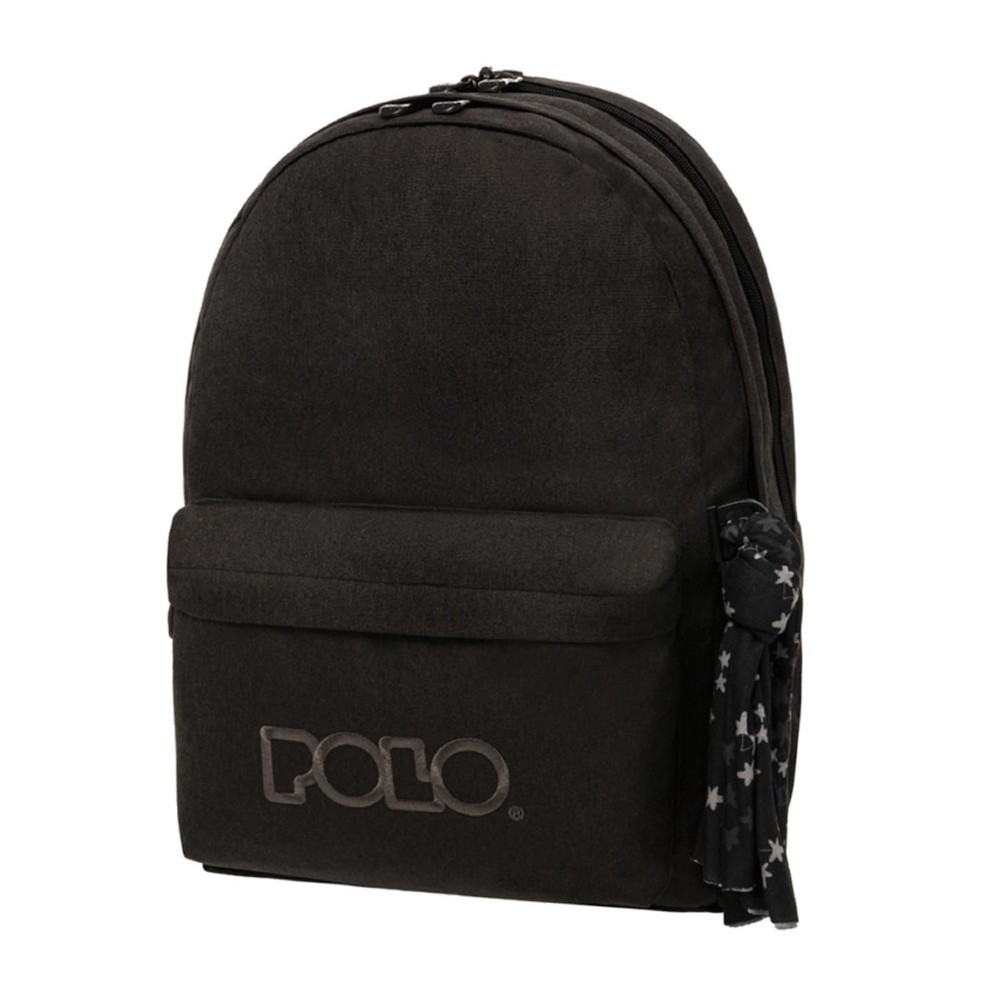 Polo Original Double Scarf Backpack 9-01-235-2000 2022 Μαύρο  Τσάντες