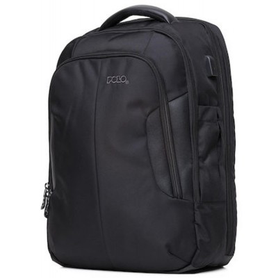 Polo Techera Σακίδιο Πλάτης 9-02-010-02 Μαύρο 