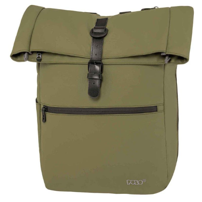 Polo 9-02-063-6600 Τσάντα Πλάτης / Backpack Void Χακί POLO