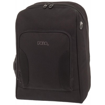 Polo 9-02-069-2000 Τσάντα Πλάτης / Backpack 15.6" Μαύρη