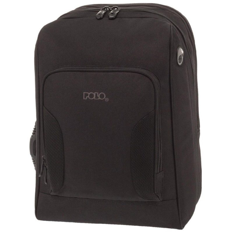 Polo 9-02-069-2000 Τσάντα Πλάτης / Backpack 15.6" Μαύρη POLO