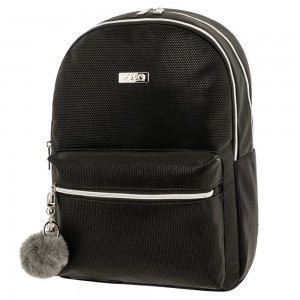 Polo 9-02-075-2000 GRIDON Women's Black Backpack Bags