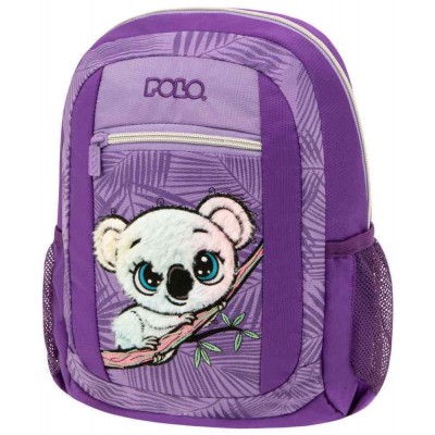 Polo Bambino Κοάλα Τσάντα Πλάτης Δημοτικού 9-07-012-8233 Μωβ 