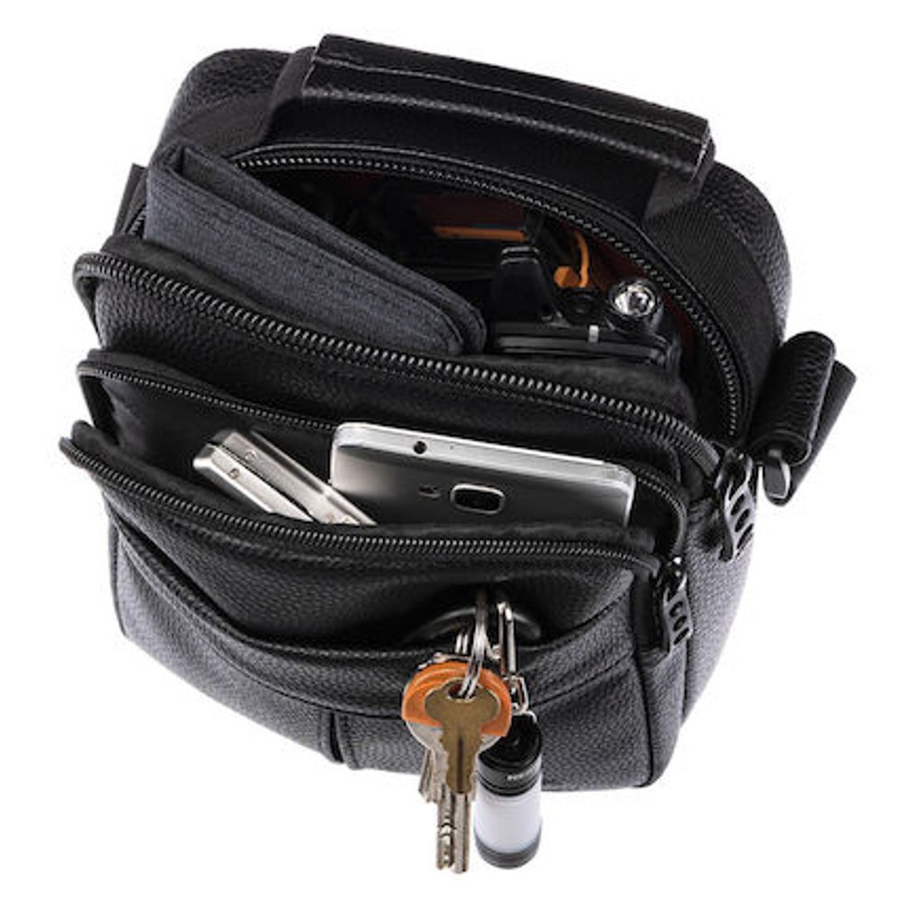 Polo Ανδρική Τσάντα Ώμου / Χιαστί 9-07-032-2000 Μαύρο Τσάντες