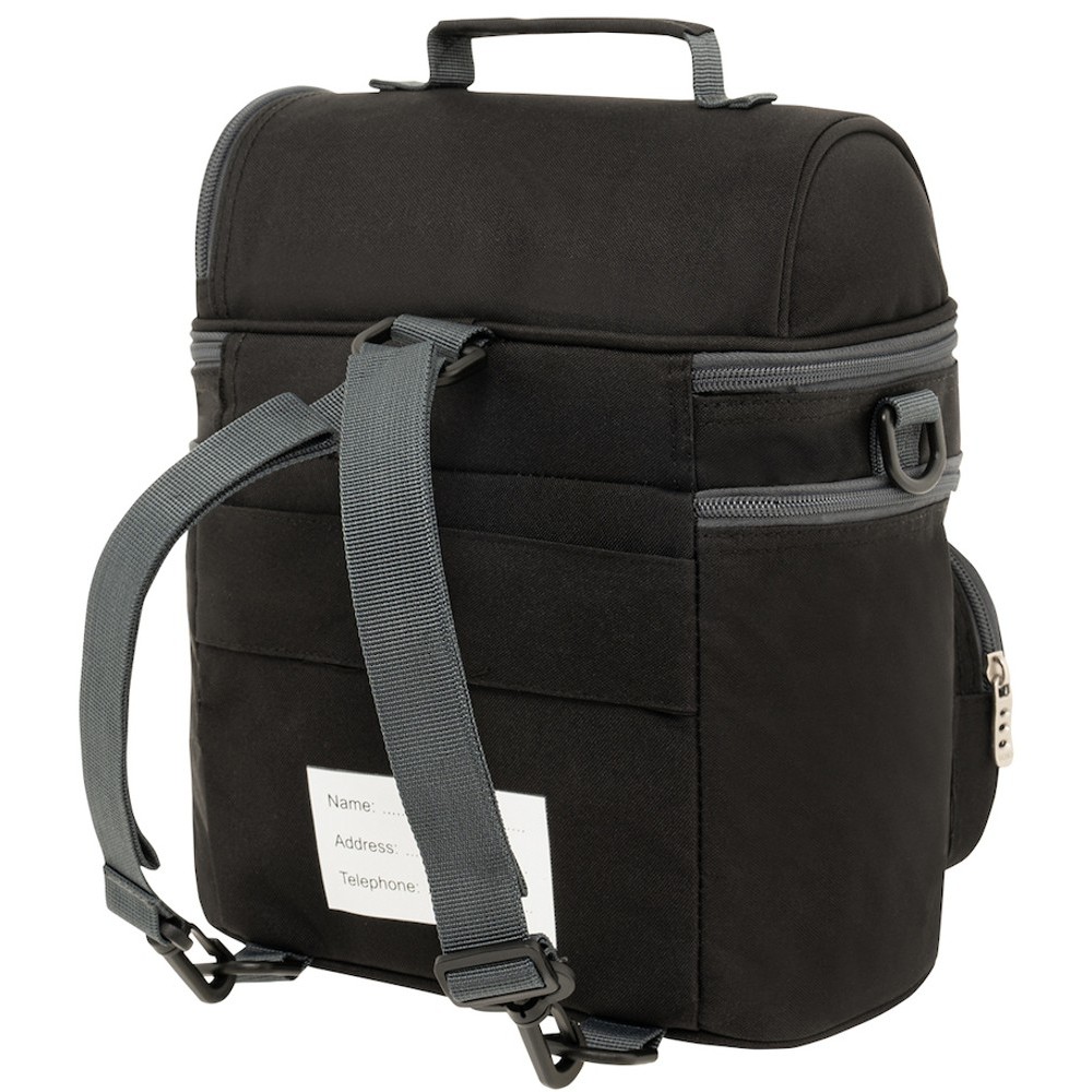 Polo Double Cooler Ισοθερμικό Τσαντάκι Φαγητού 9-07-096-2000 Μαύρο Τσάντες