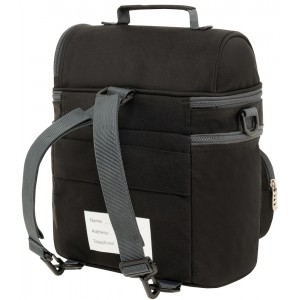 Polo Double Cooler Ισοθερμικό Τσαντάκι Φαγητού 9-07-096-2000 Μαύρο Τσάντες