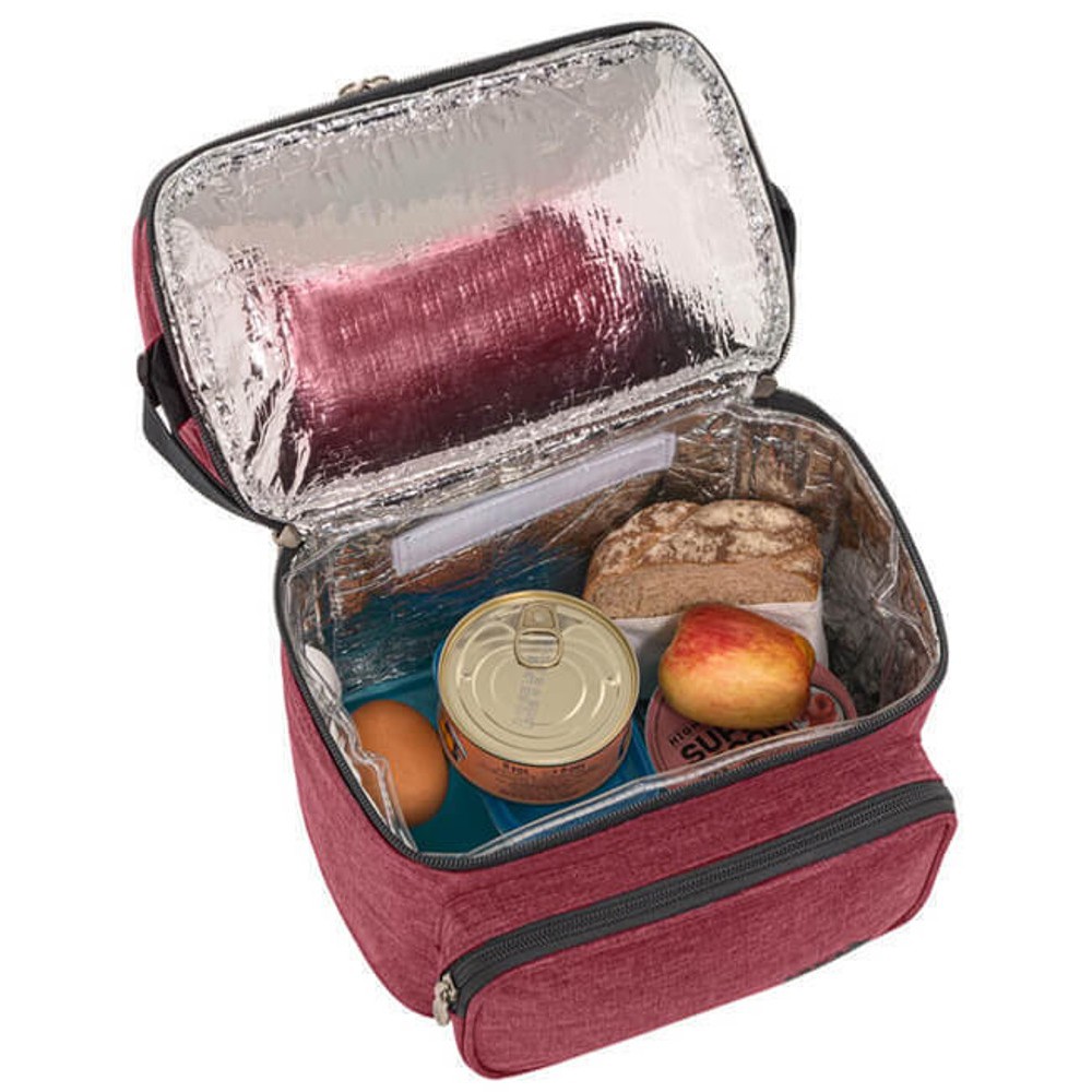 Polo Double Cooler Ισοθερμικό Τσαντάκι Φαγητού 9-07-096-2000 Μαύρο Τσάντες