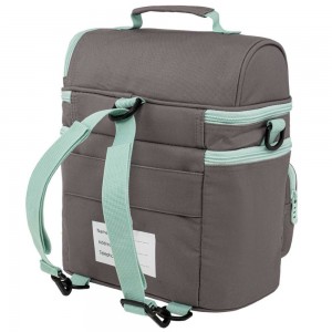Polo Double Cooler Ισοθερμικό Τσαντάκι Φαγητού 9-07-096-2759 Γκρι Αξεσουάρ
