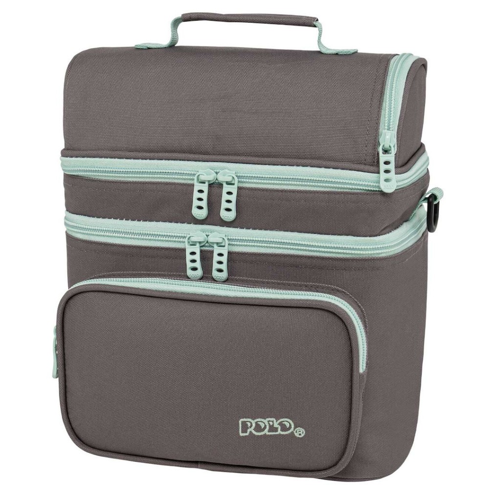 Polo Double Cooler Ισοθερμικό Τσαντάκι Φαγητού 9-07-096-2759 Γκρι Αξεσουάρ