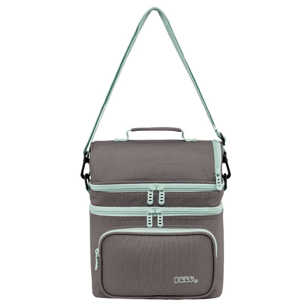 Polo Double Cooler Ισοθερμικό Τσαντάκι Φαγητού 9-07-096-2759 Γκρι Αξεσουάρ