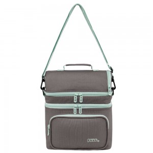 Polo Double Cooler Ισοθερμικό Τσαντάκι Φαγητού 9-07-096-2759 Γκρι Αξεσουάρ