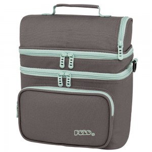 Polo Double Cooler Ισοθερμικό Τσαντάκι Φαγητού 9-07-096-2759 Γκρι Αξεσουάρ