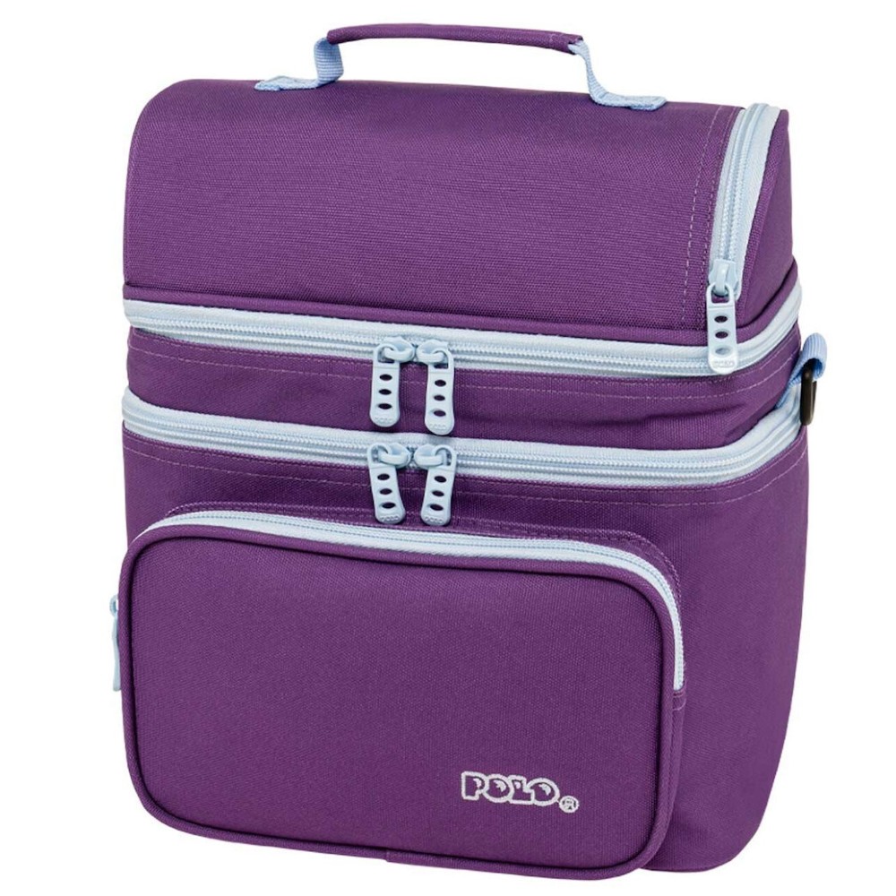 Polo Double Cooler Ισοθερμικό Τσαντάκι Φαγητού 9-07-096-4657 Μωβ Αξεσουάρ