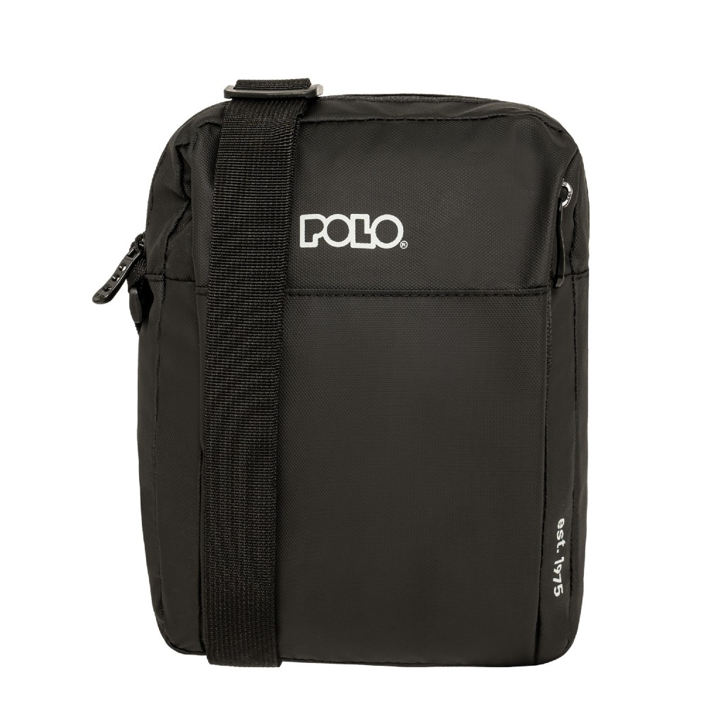 Polo 9-07-162-2000 DOMINUS Ανδρική Τσάντα Ώμου / Χιαστί Μαύρη Τσάντες