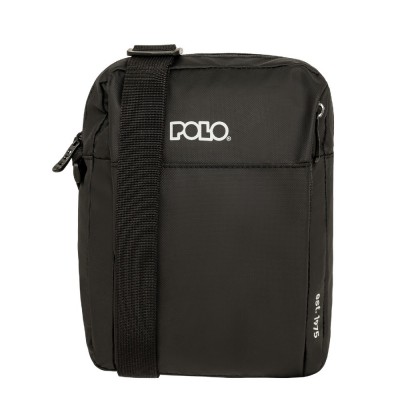Polo 9-07-162-2000 DOMINUS Ανδρική Τσάντα Ώμου / Χιαστί Μαύρη