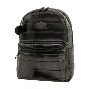 Polo 9-02-077-2000 SOFTIE Backpack Γυναικείο Σακίδιο Πλάτης Μαύρο Τσάντες