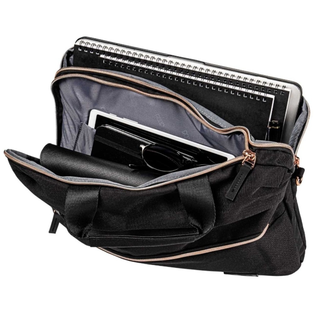 Polo 9-07-088-2039 BRIEFCASE ESSENCE Χαρτοφύλακας Γυναικείος Μαύρος Τσάντες