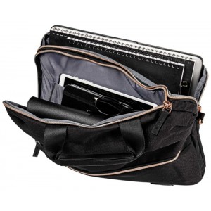 Polo 9-07-088-2039 BRIEFCASE ESSENCE Χαρτοφύλακας Γυναικείος Μαύρος Τσάντες