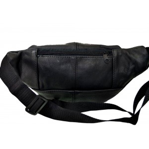 RCM 92-31 Men's Black Leather Waist Bag Bags
