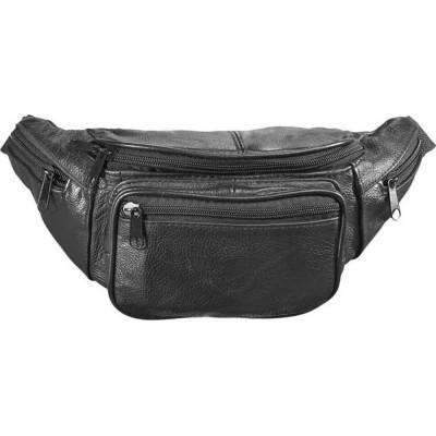 RCM 92-31 Men's Black Leather Waist Bag