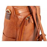 Kion 99873 Δερμάτινο Σακίδιο Πλάτης Backpack Ταμπά με Καφέ 4
