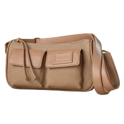 Fragola AB15 Women's Shoulder Bag - Crossbody Beige