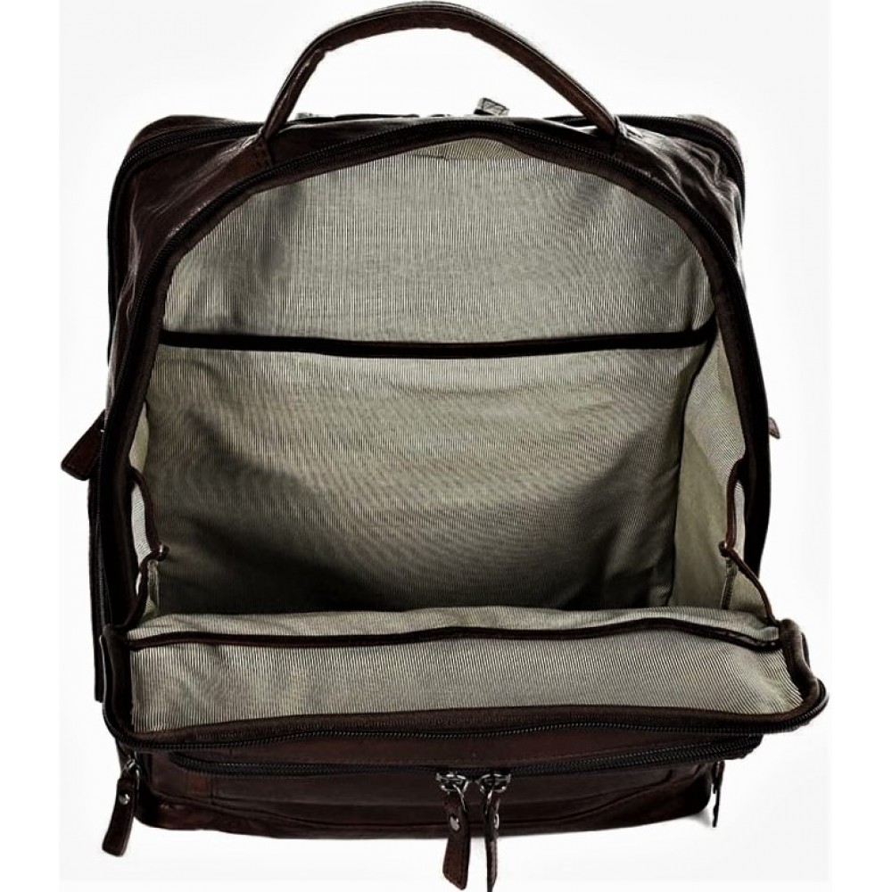 Aeronautica Militare ΑΜ-305 Δερμάτινο Σακίδιο πλάτης brown Τσάντες