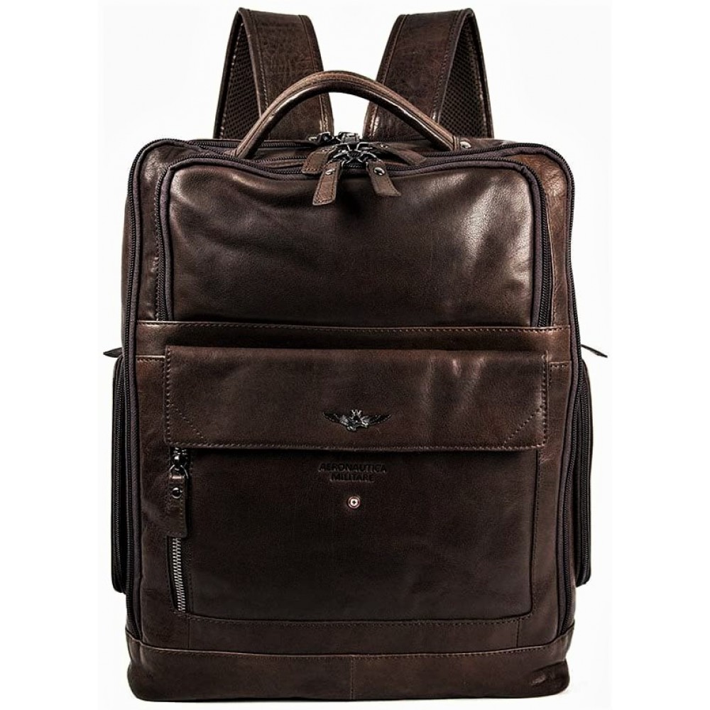 Aeronautica Militare ΑΜ-305 Δερμάτινο Σακίδιο πλάτης brown Τσάντες